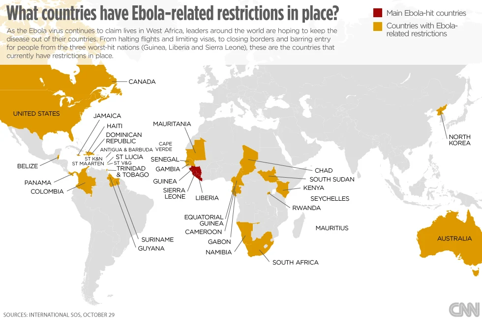 Ebola Travel Restrictions Spark Global Alarm as U.S. Bans Entry from Three African Nations